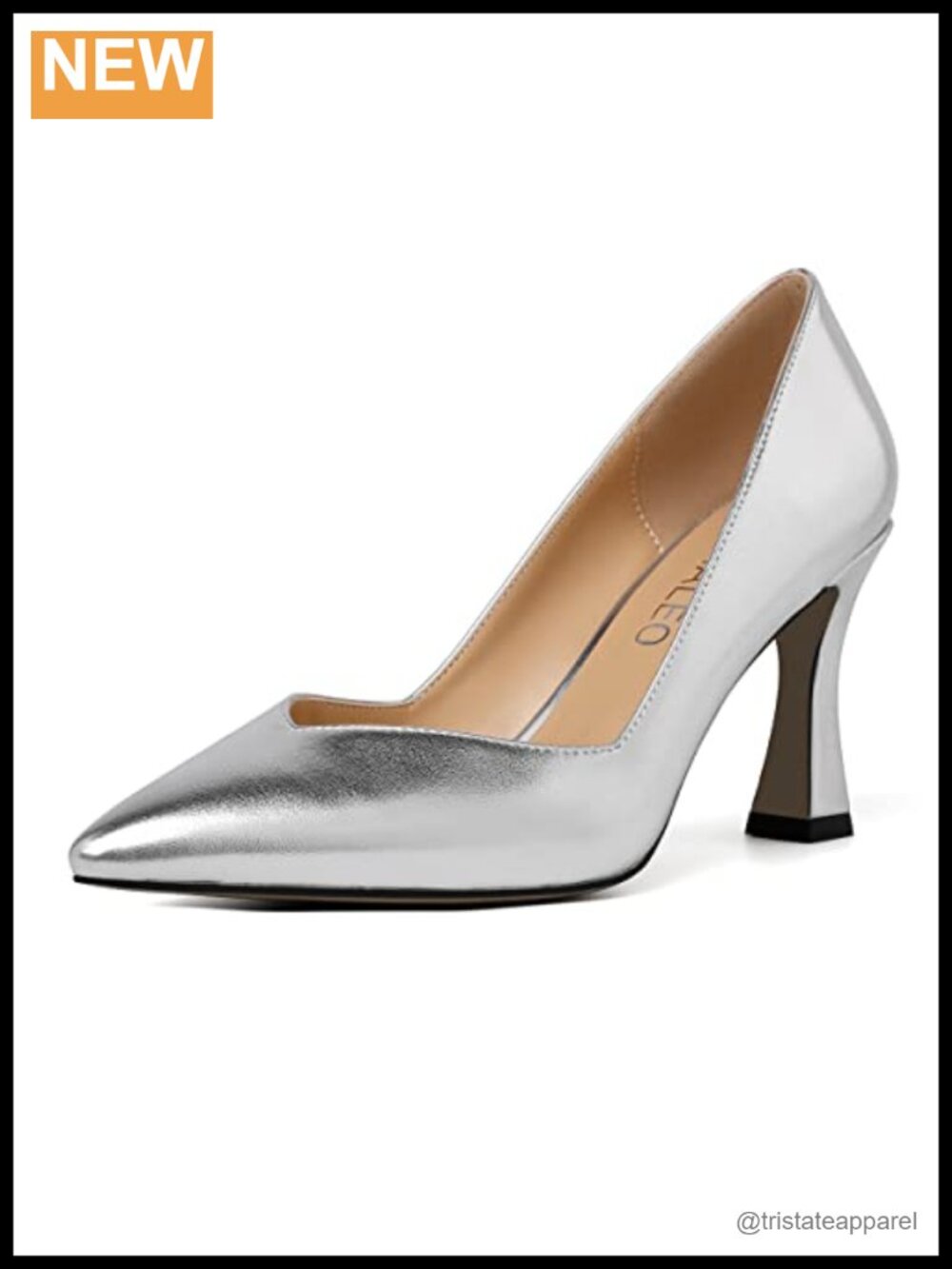 N U M A L E O Women's Pointed Toe Slip On High Heel Pumps